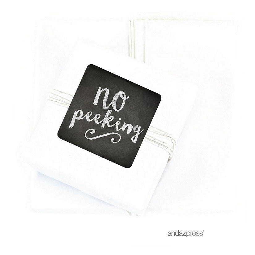 40 PCS NO PEEKING CHRISTMAS GIFT LABELS Image