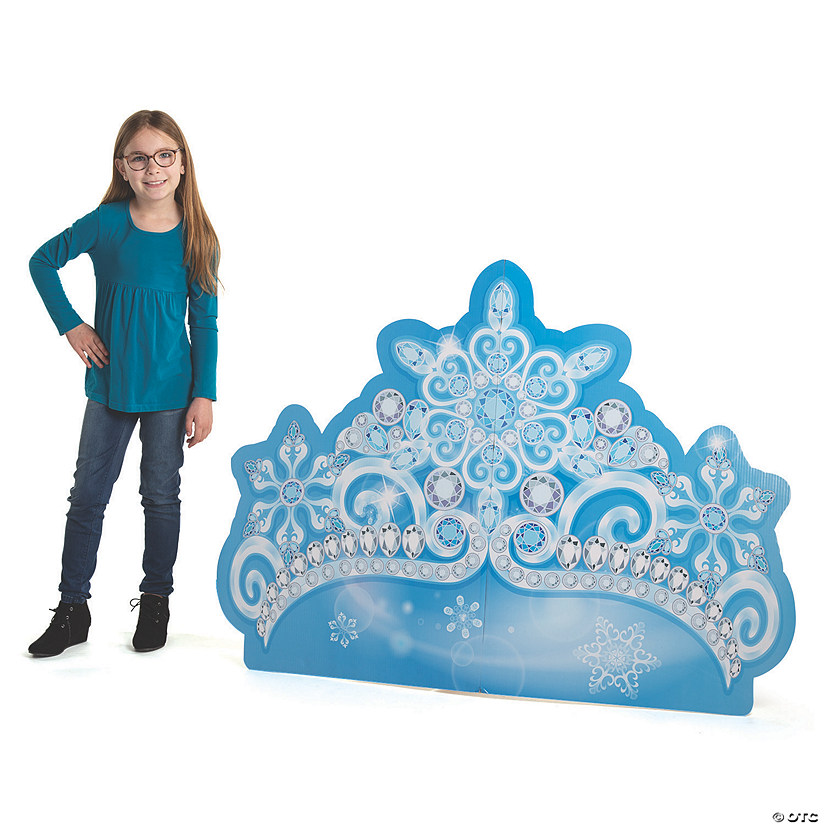 40" Winter Princess Crown Cardboard Cutout Stand-Up Image