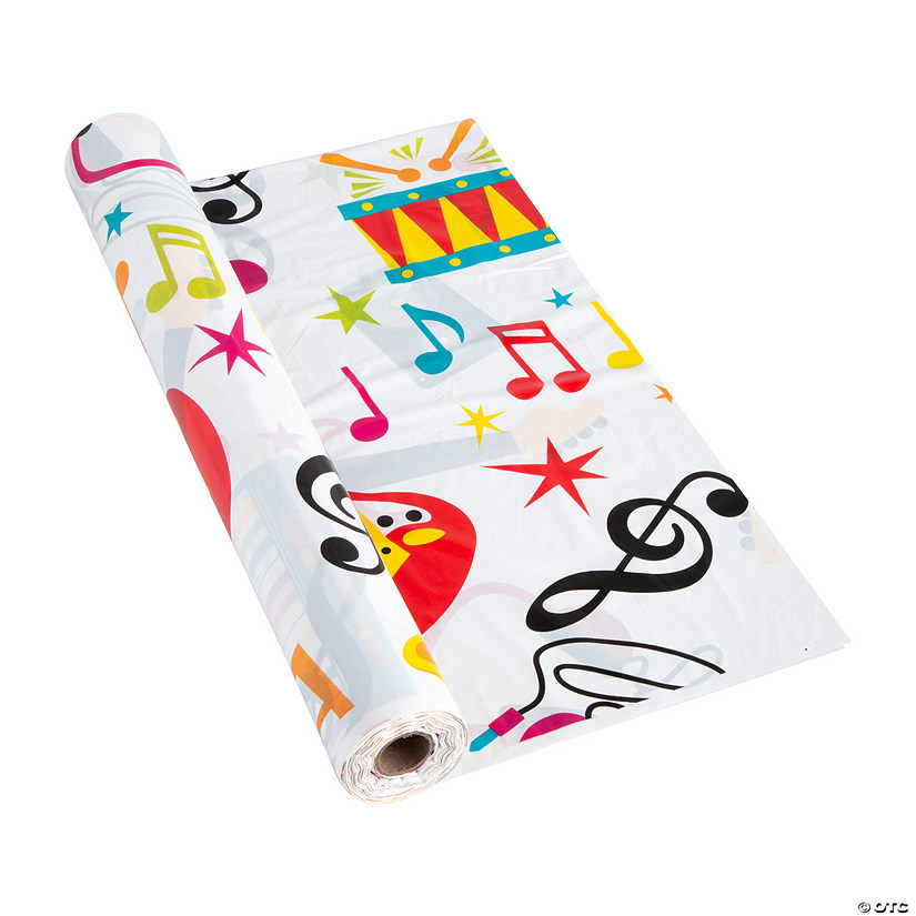 40" x 100 ft. Colorful Studio Plastic Tablecloth Roll Image