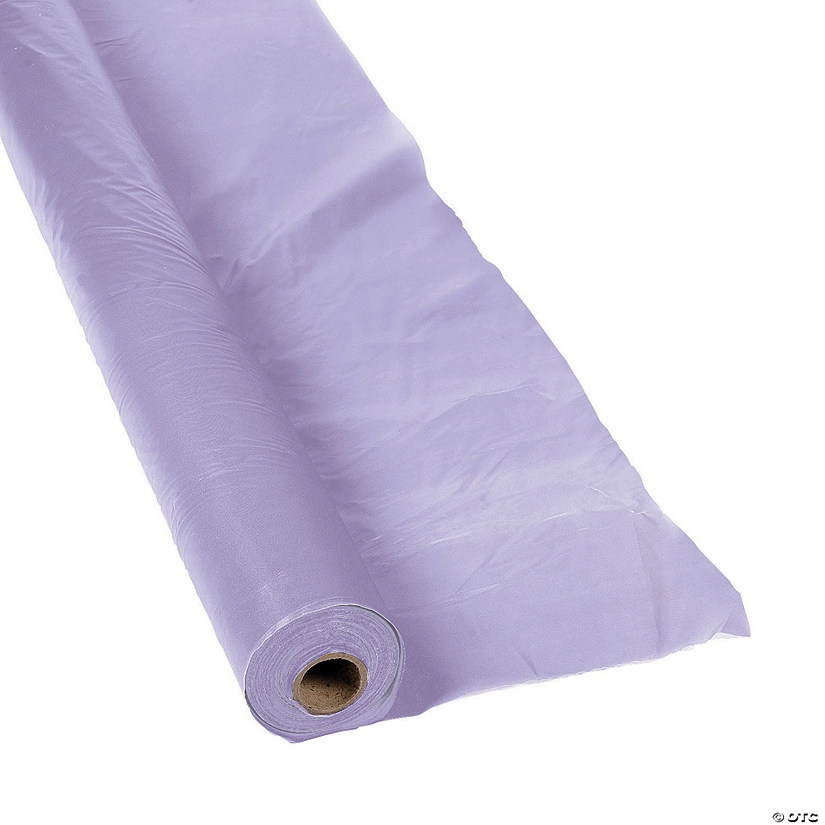 40" x 100 ft. Lilac Plastic Tablecloth Roll Image