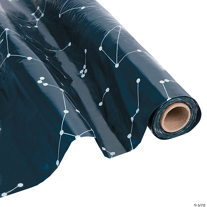 40" x 100 ft. Starry Night Constellation Plastic Tablecloth Roll Image