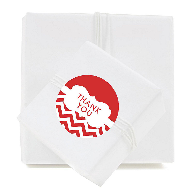 40PC Chevron Frame Red, Thank You Image