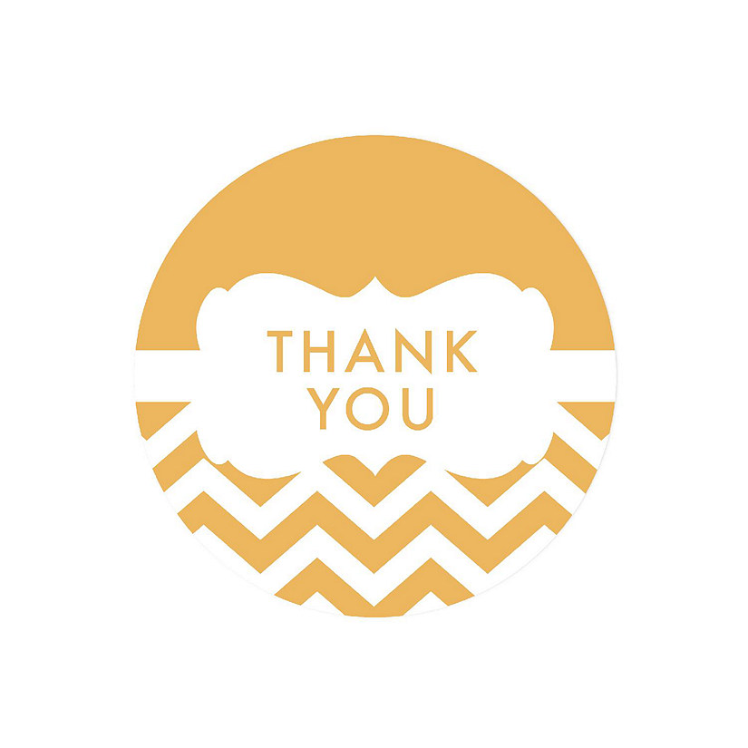 40PC Chevron Frame Yellow, Thank You Image