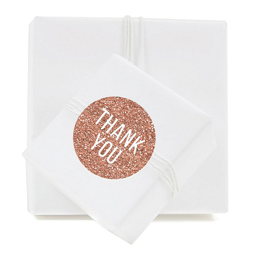 40PC Rose Gold Modern Thank You Image