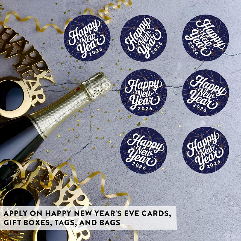 40PC Round Stickers Roaring 20s New Year Image