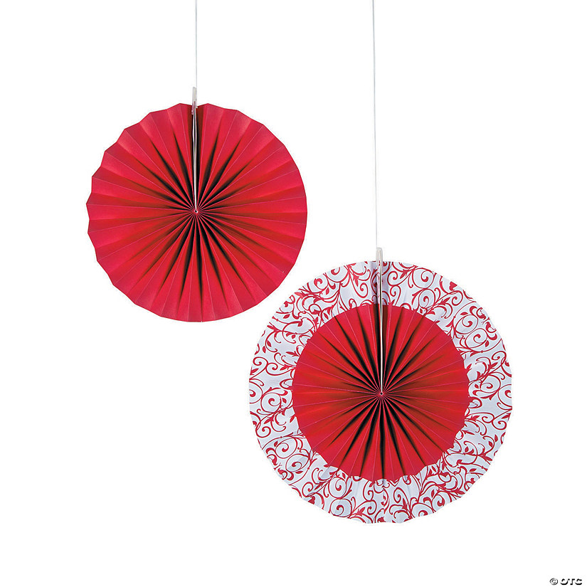 40th Anniversary Tissue Hanging Fans Oriental Trading