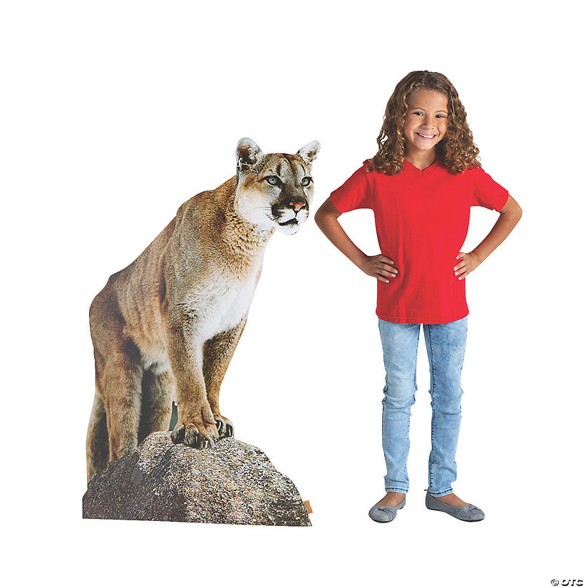 42 1/2" Mountain Lion Cardboard Cutout Stand-Up Image