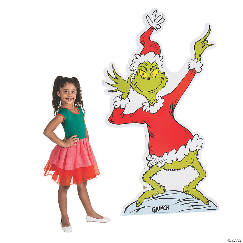 43 1/2" x 6 Ft. Dr. Seuss&#8482; The Grinch Life-Size Cardboard Cutout Stand-Up Image