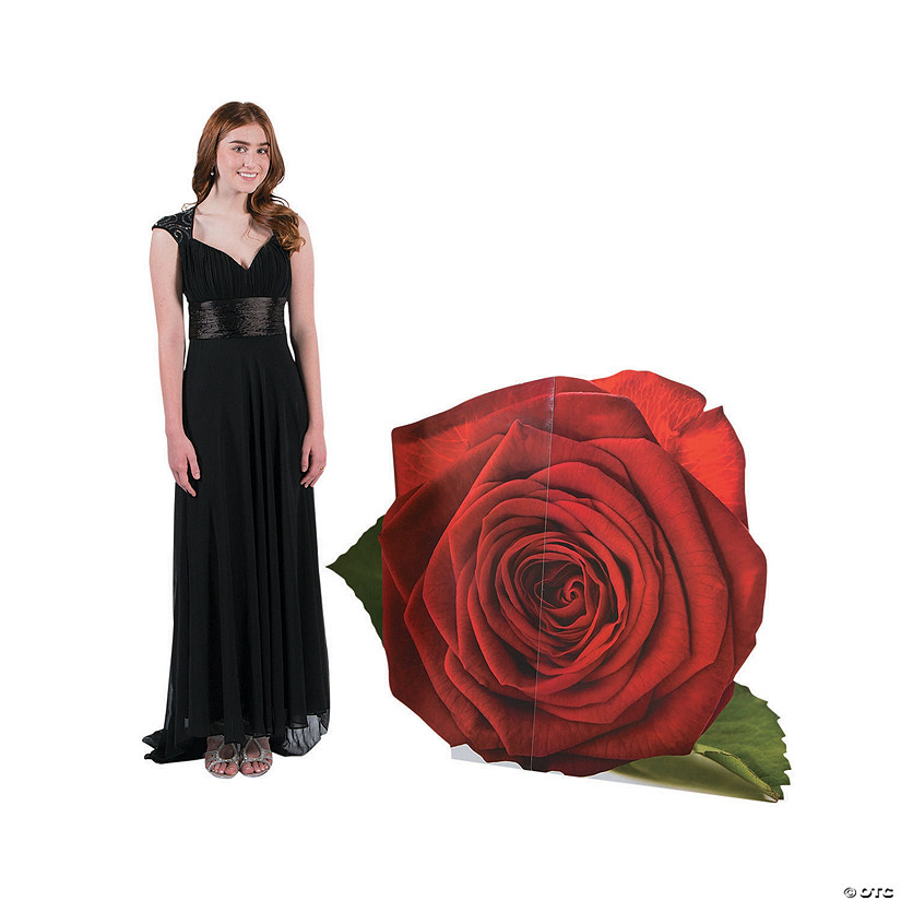 43" Rose Flower Cardboard Cutout Stand-Up Image