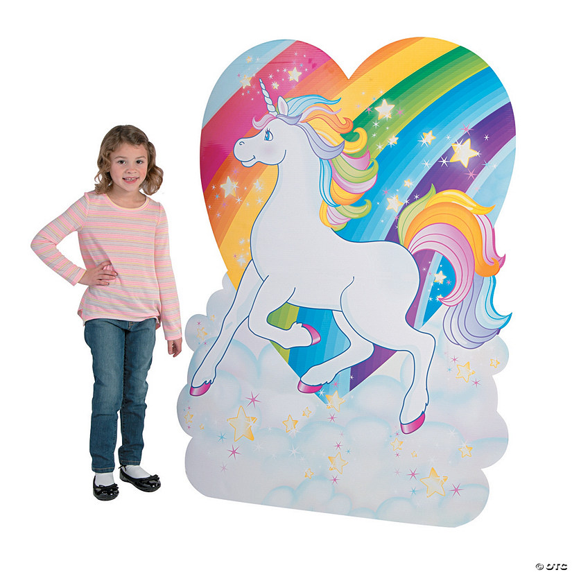 44 3/4" Unicorn Party Cardboard Cutout Stand-Up Image