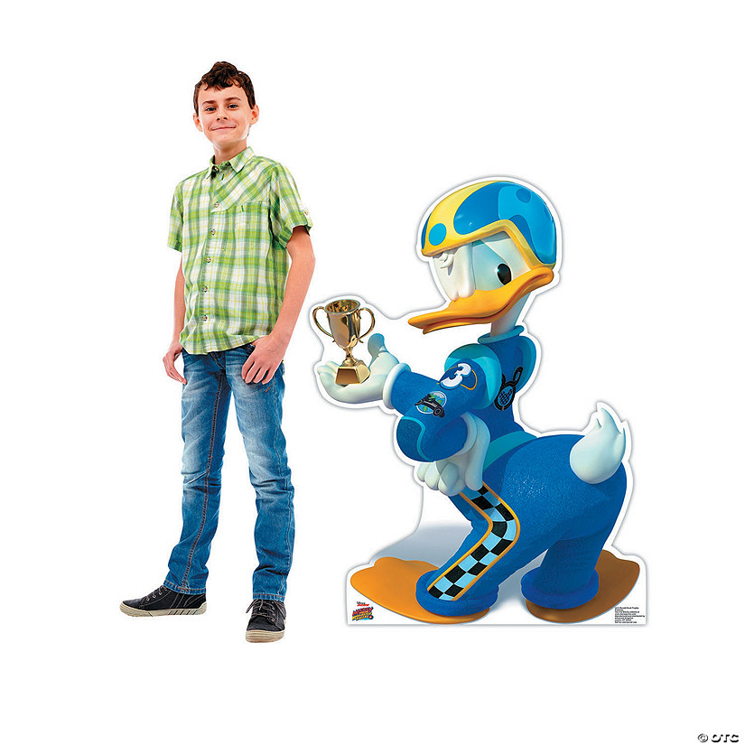 44" Disney&#8217;s Mickey & the Roadster Racers Donald Duck Life-Size Cardboard Cutout Stand-Up Image