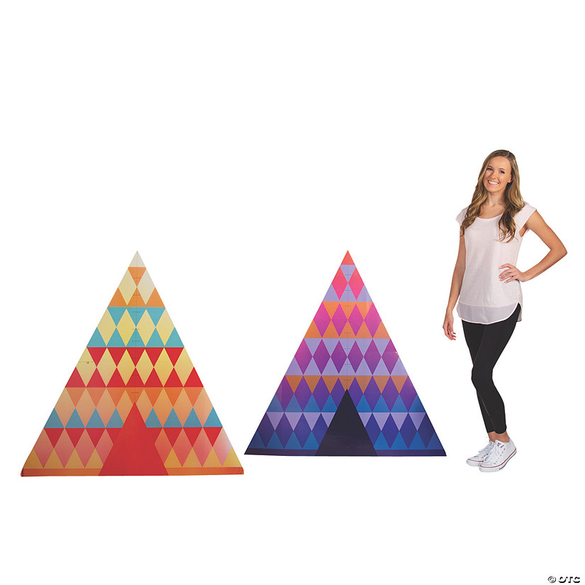 44" Festival Geo Tents Cardboard Cutout Stand-Up Set - 2 Pc. Image