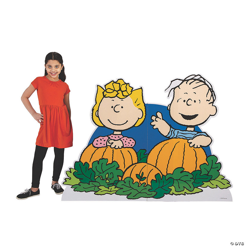 44" Peanuts<sup>&#174; </sup>Linus & Sally Halloween Life-Size Cardboard Cutout Stand-Up Image