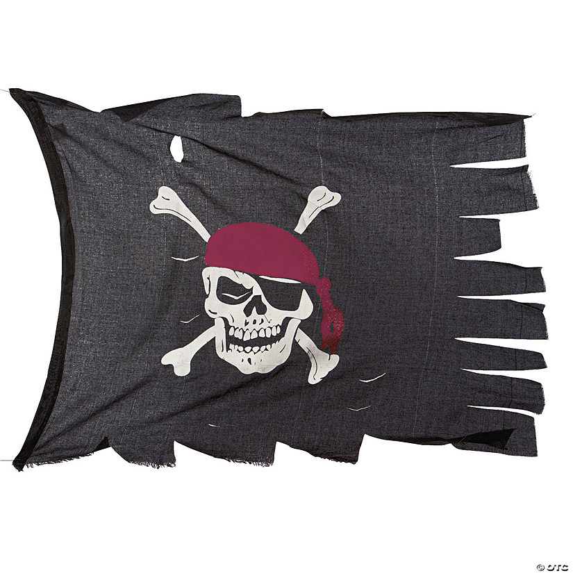 44" x 28" Large Creepy Cloth Pirate Flag Image
