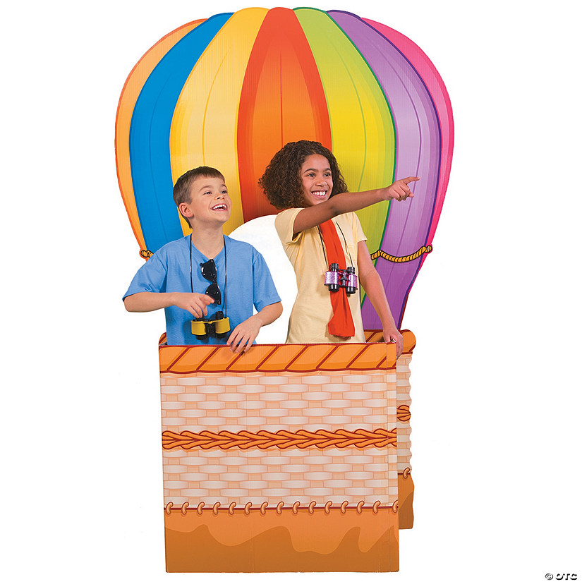 45 1/2" x 71 1/2" 3D Hot Air Balloon Cardboard Cutout Stand-Up Image