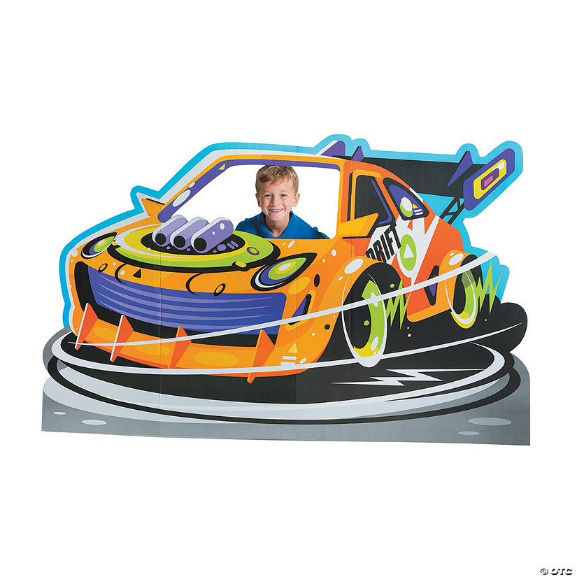 45" Cars & Trucks Party Cardboard Cutout Stand-Up Image