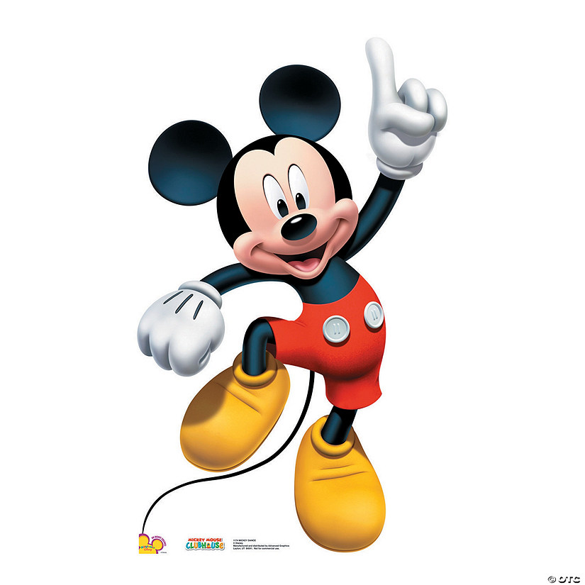 45" Disney's Mickey Mouse Dance Life-Size Cardboard Cutout Stand-Up Image