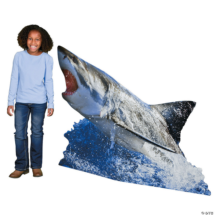 45" Great White Shark Cardboard Cutout Stand-Up Image