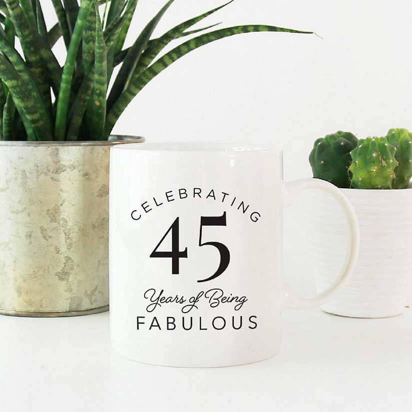 45 Years Awesome Ceramic Mug Image