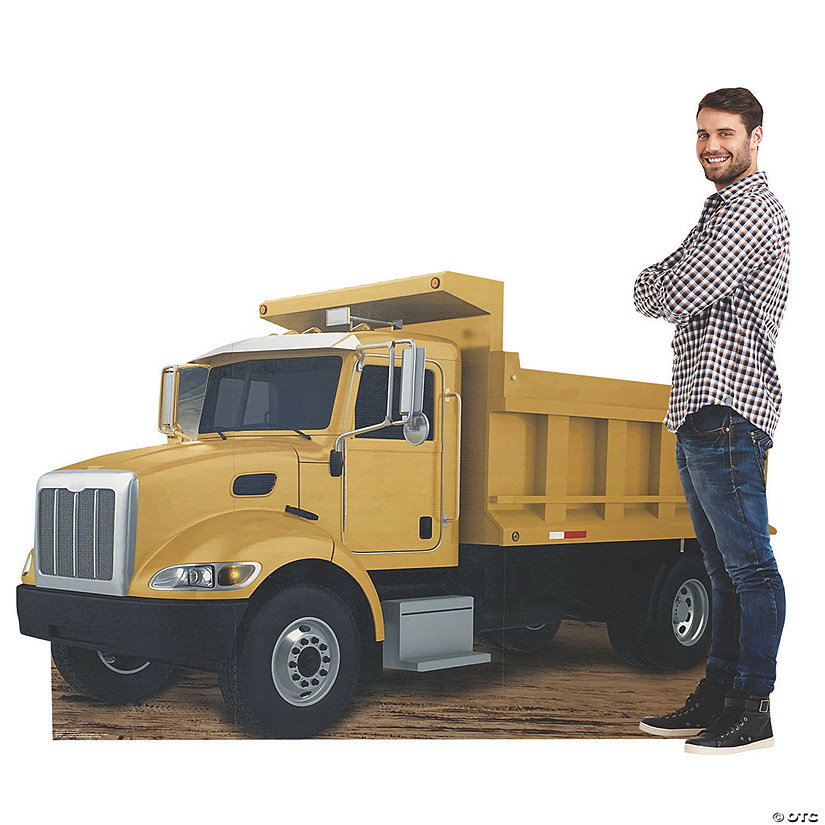 46" Construction VBS Dump Truck Cardboard Cutout Stand-Up Image
