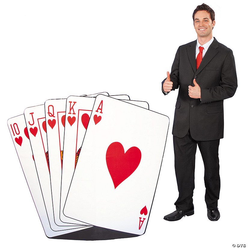 46" Royal Flush Cardboard Cutout Stand-Up Image