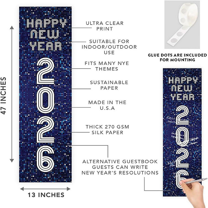 47x13 Vertical Futuristic Hanging Banner Image