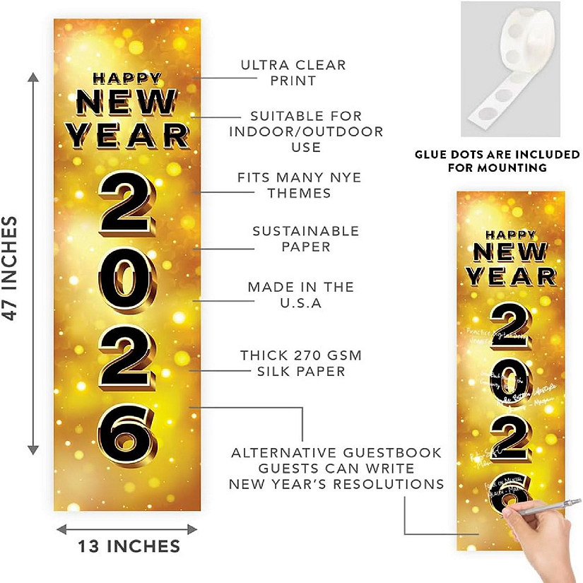 47x13 Vertical Hollywood Hanging Banner Image