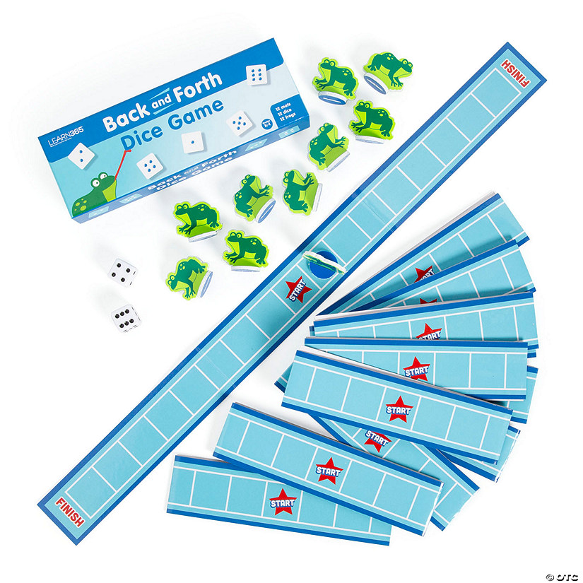 48 Pc. Back &amp; Forth Hopping Frog Dice Game for 12 Image