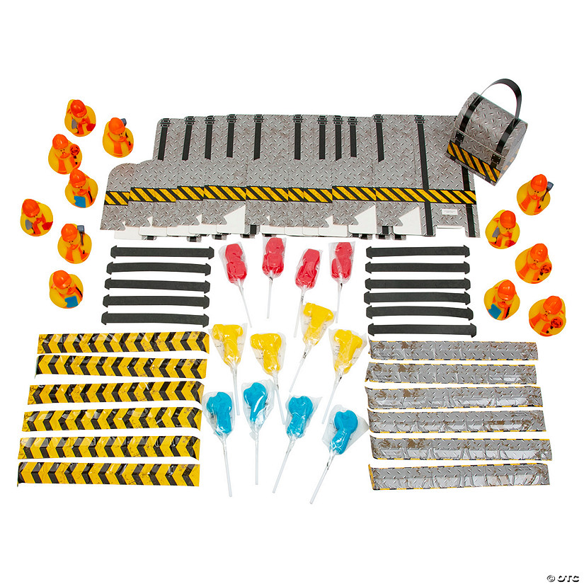 48 Pc. Construction Party Favor Kits for 12 Image