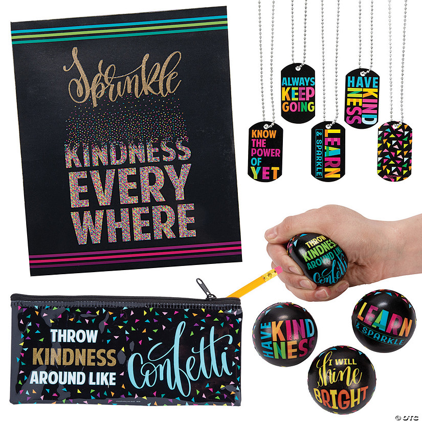 48 Pc. Kindness Confetti Handout & Stationery Giveaway Kit for 12 Image