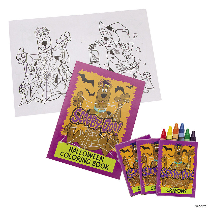 48 Pc. Scooby-Doo!&amp;#8482;  Halloween Coloring Kit for 24 Image
