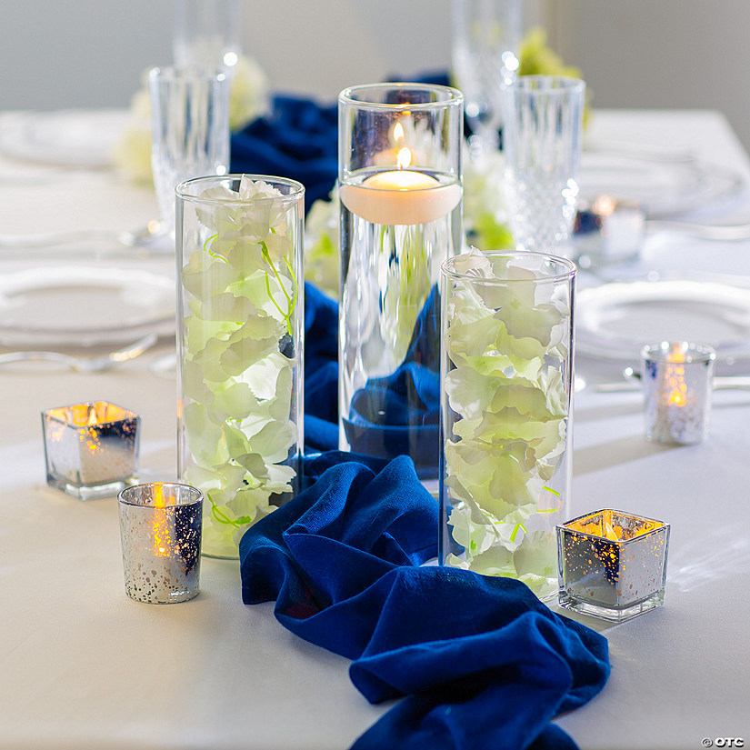 48 Pc. Winter Wedding Navy Centerpiece Kit for 6 Tables Image