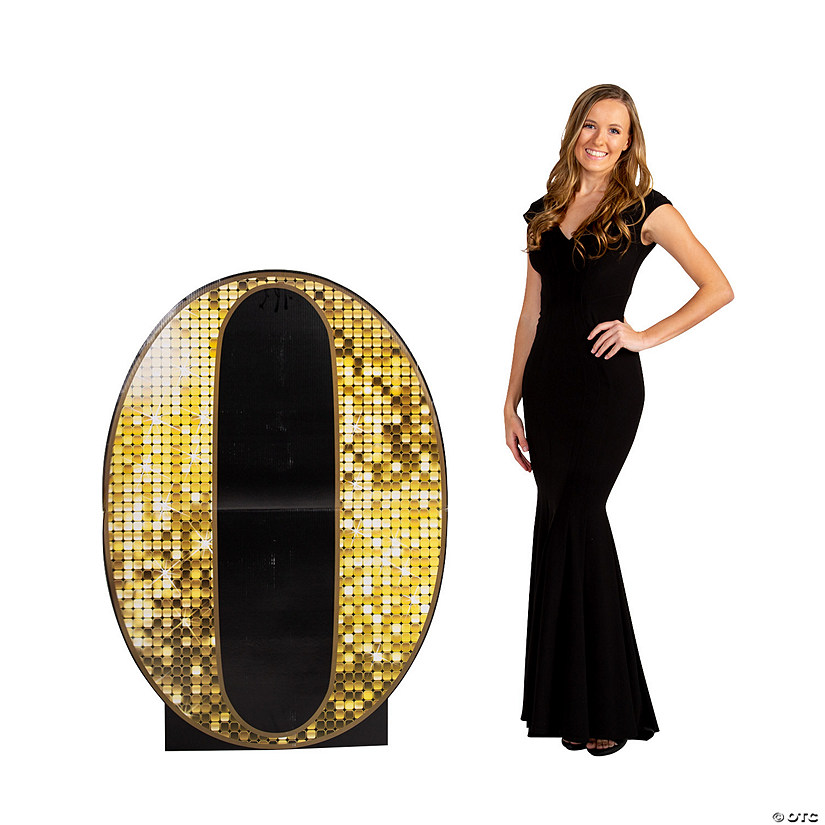 49 1/2" 0 Number Cardboard Cutout Stand-Up Image