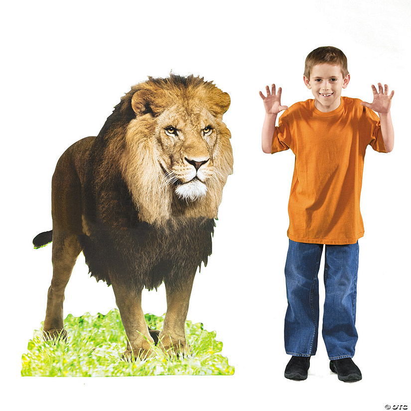 49 1/4" Lion Cardboard Cutout Stand-Up Image