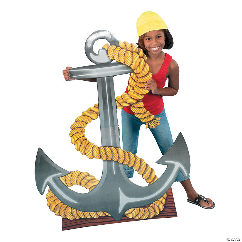 49" Anchor Cardboard Cutout StandUp Oriental Trading