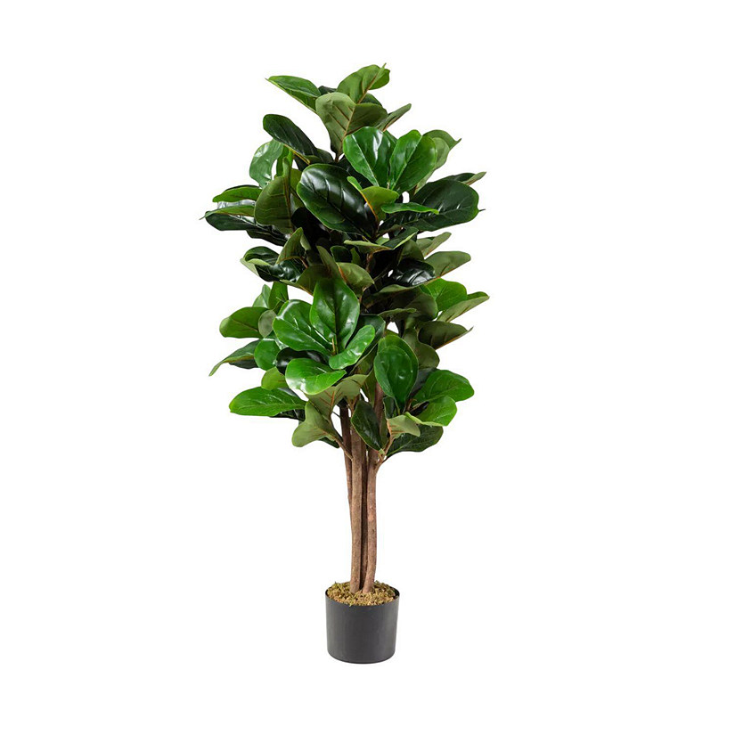 4FT Artificial Fiddle Leaf Fig Tree &amp;#8211; Lifelike Indoor Decor Image