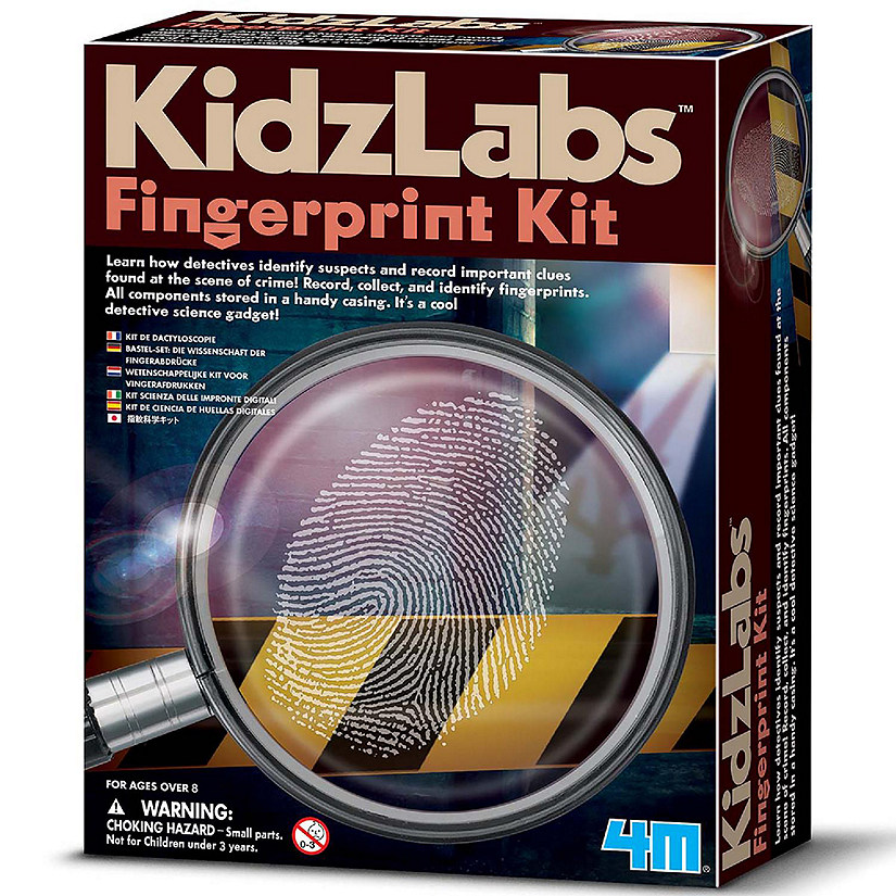 4M: KidzLabs - Fingerprint Kit - Forensic Crime Scene Tool Set, Science Activity Image