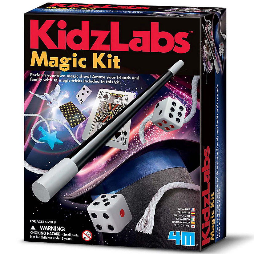 4M: KidzLabs Magic Kit - Learn 12 Magic Tricks, Sleight of Hand Set Image