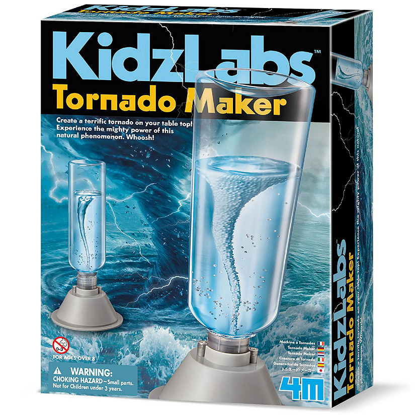 4M: KidzLabs Tornado Maker - DIY Battery-Powered Water Tornado, STEM Science Image