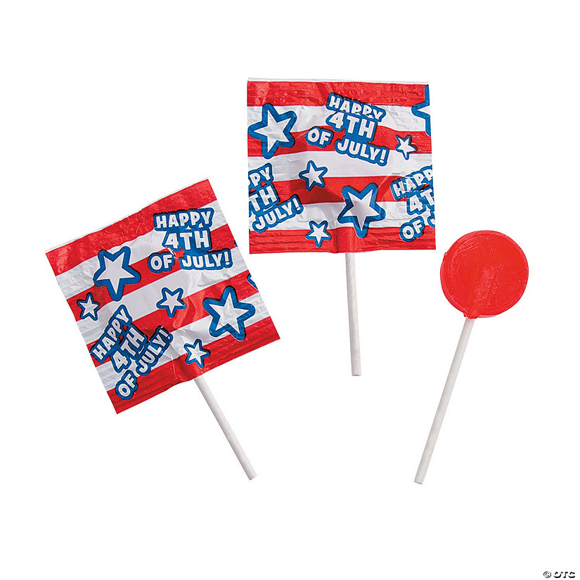 4th of July Printed Lollipops - Discontinued