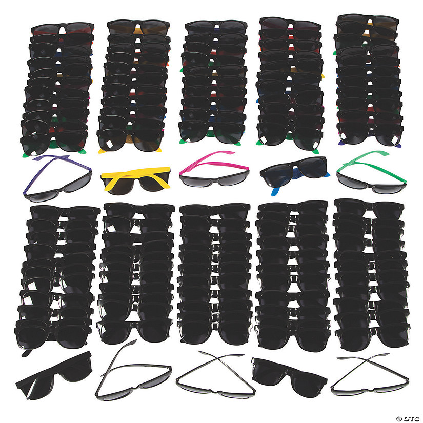 5 1/2" Bulk 120 Pc. Adults Plastic Nomad Sunglasses Assortment Image