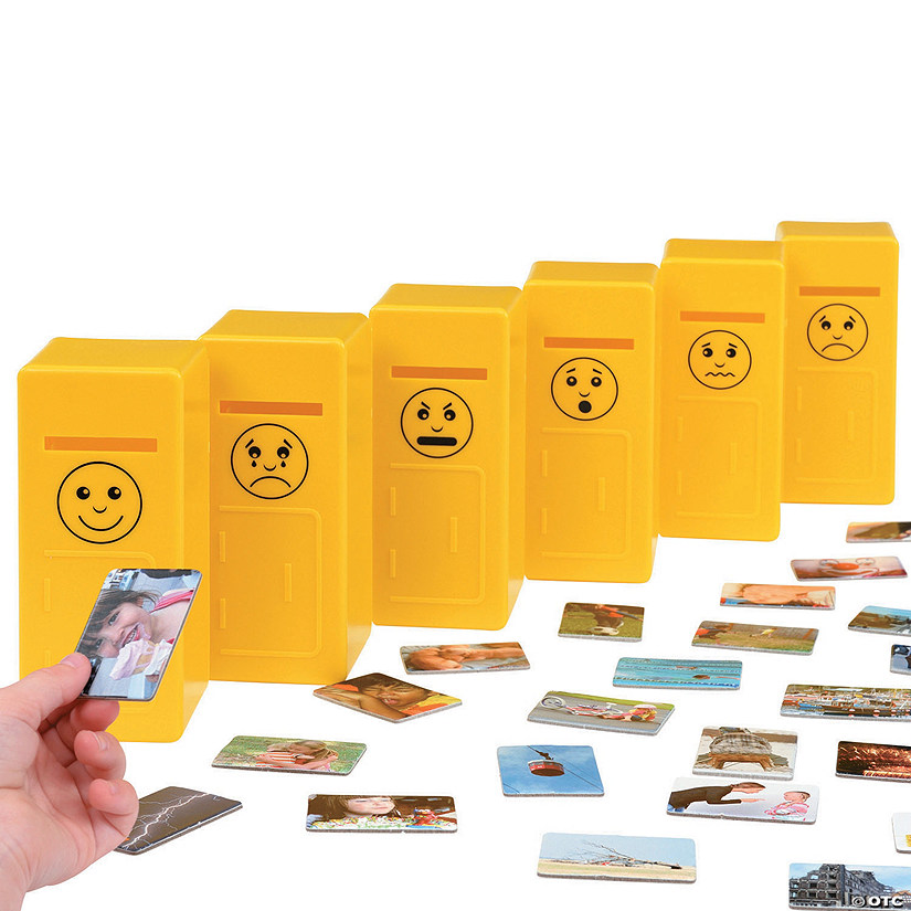 5 1/2" x 2 1/4" Emotions Post Card Educational Sorting Game - 66 Pc. Image