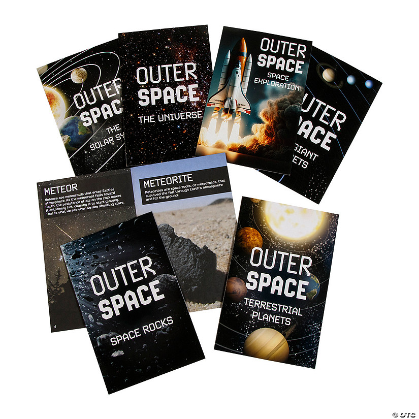 5 1/2" x 8 1/2" Outer Space Educational Paper Readers - 6 Pc. Image