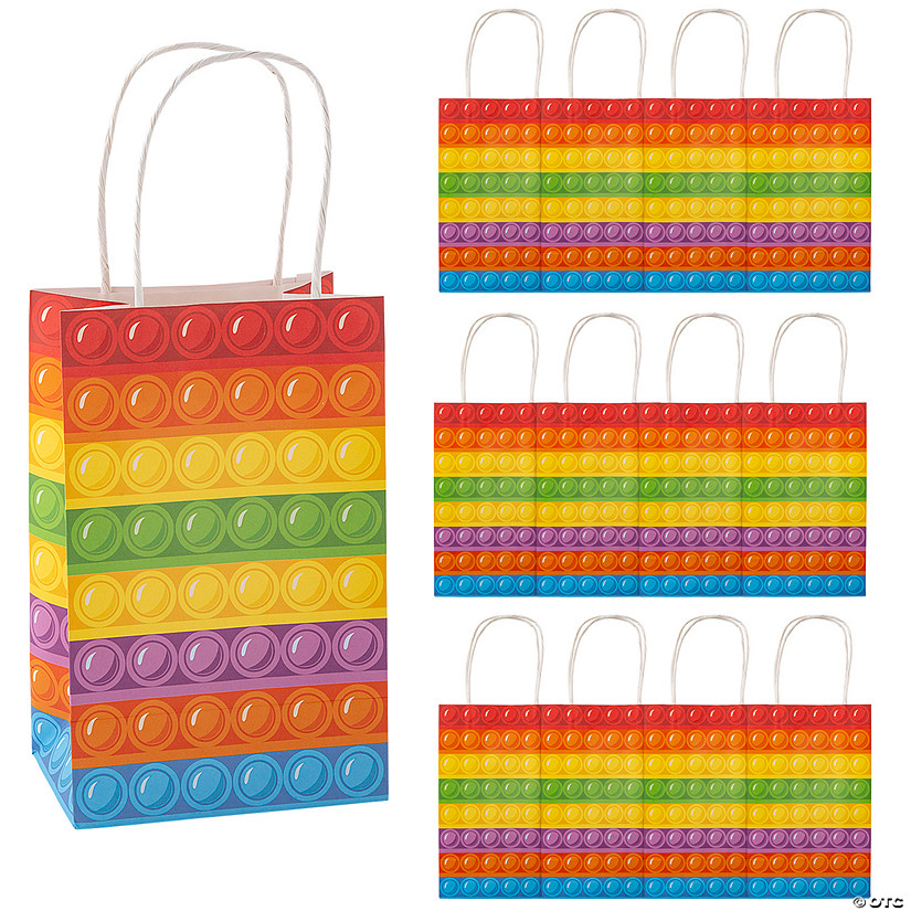 5 1/2" x 8 1/2" Small Lotsa Pops Party Gift Bags - 12 Pc. Image