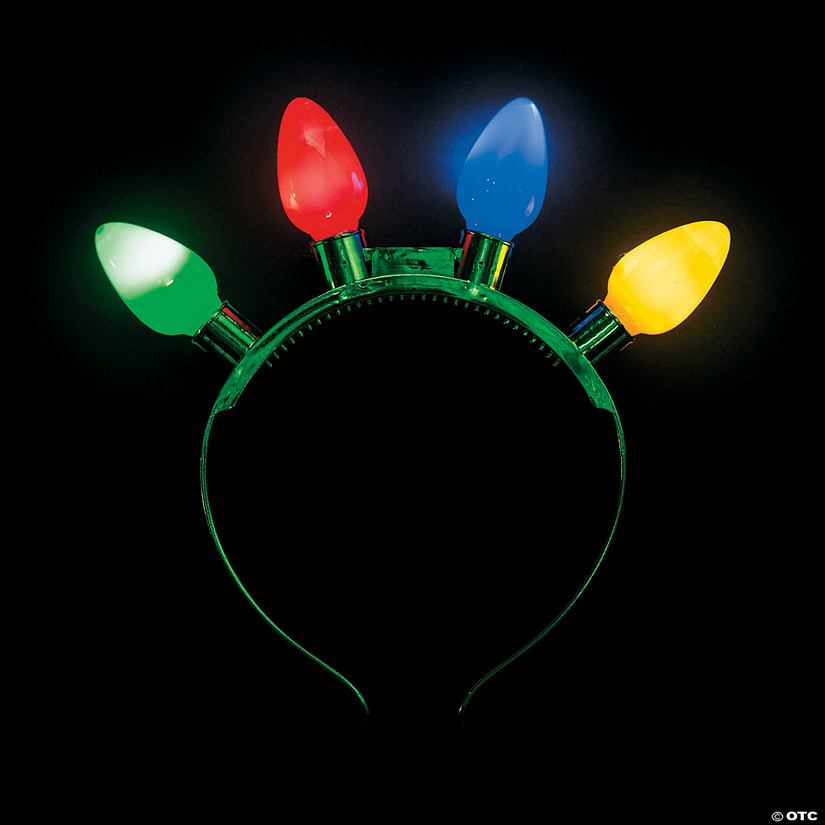 5 1/2" x 8" Christmas Light-Up Bulbs Plastic Head Boppers - 6 Pc. Image