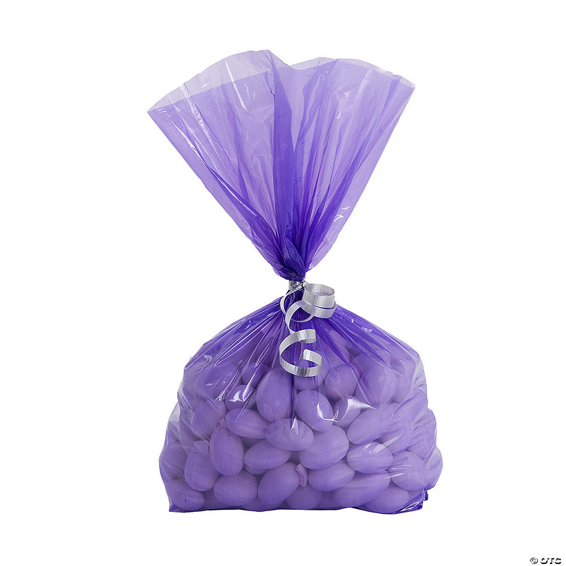 5 1/4" x 2 1/2" x 11" Bulk 50 Pc. Medium Purple Cellophane Bags Image