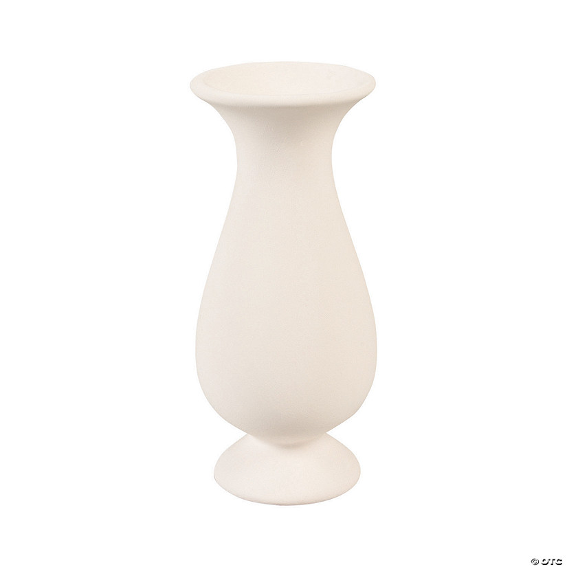 5 3/4" DIY Design Your Own Blank Ceramic Vases - 12 Pc. Image