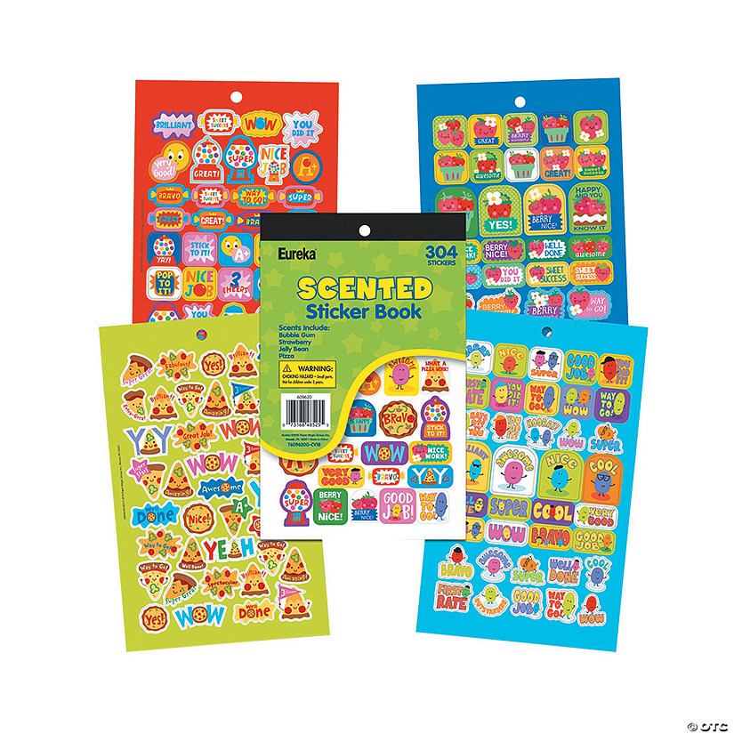 5 3/4" x 9 1/2" 8 pg. Eureka<sup>&#174; </sup>Classroom Awards Paper Scented Sticker Book Image