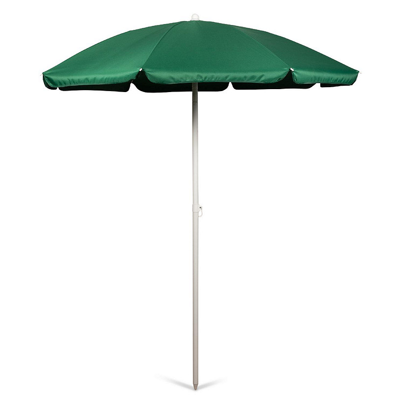 5.5 Ft. Portable Beach Umbrella - Hunter Green Image