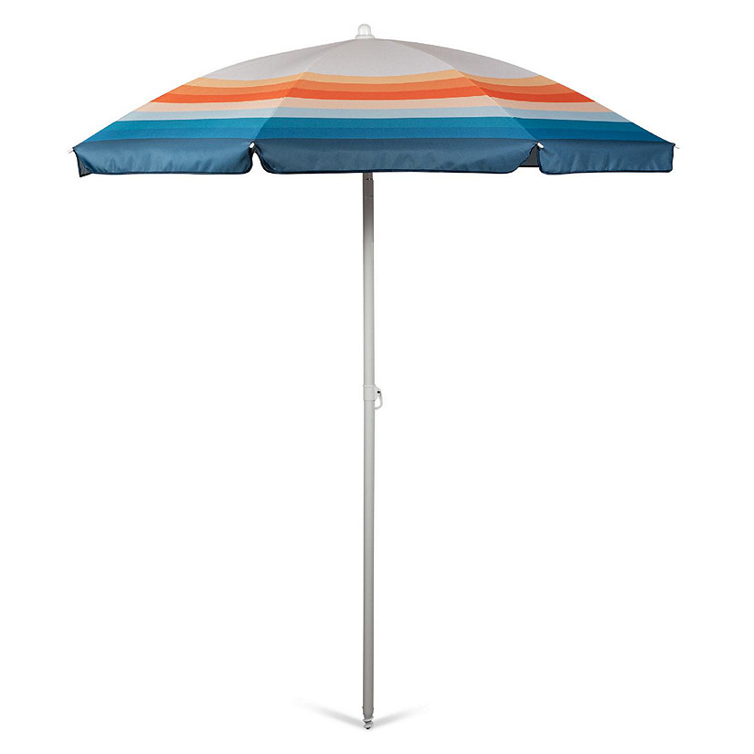 5.5 Ft. Portable Beach Umbrella - Phoenix Stripe Image